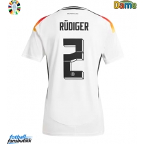 Tyskland Antonio Rudiger #2 Hjemmedrakt Dame EM 2024 Kortermet